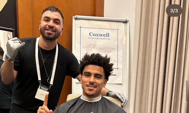 Rabi Sfaxi; the celebrity barber keeps Moroccan footballers looking sharp for the FIFA World Cup