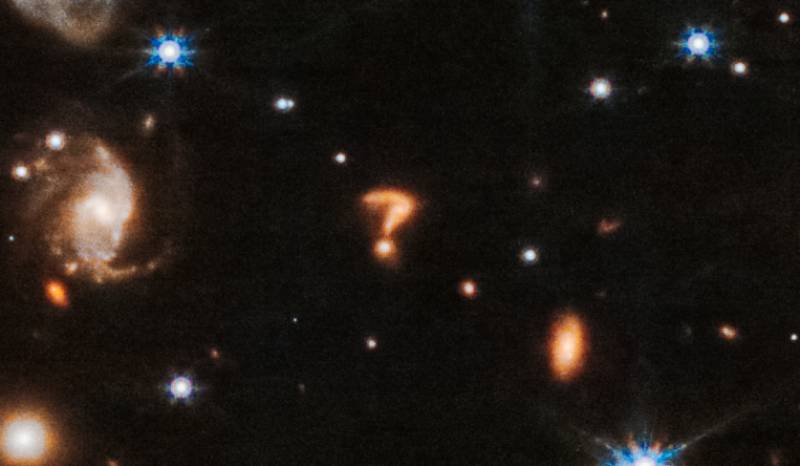 NASA’s James Webb Telescope reveals a question mark-shaped object in space