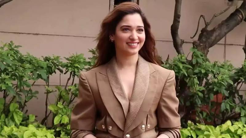 The Internet loves Tamannaah Bhatia’s brown suit for her Aakhri Sach promotion