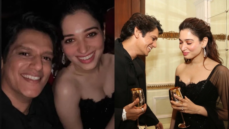 In all-black on a date night, Tamannah Bhatia and Vijay Varma are called the perfect jodi by the Internet