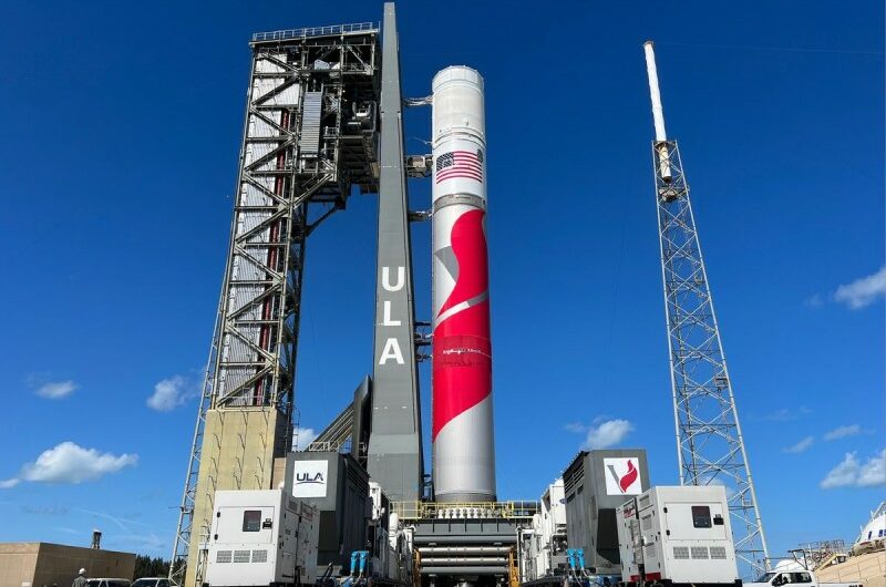 At Cape Canaveral, ULA’s Vulcan rocket is fully stacked for the first time