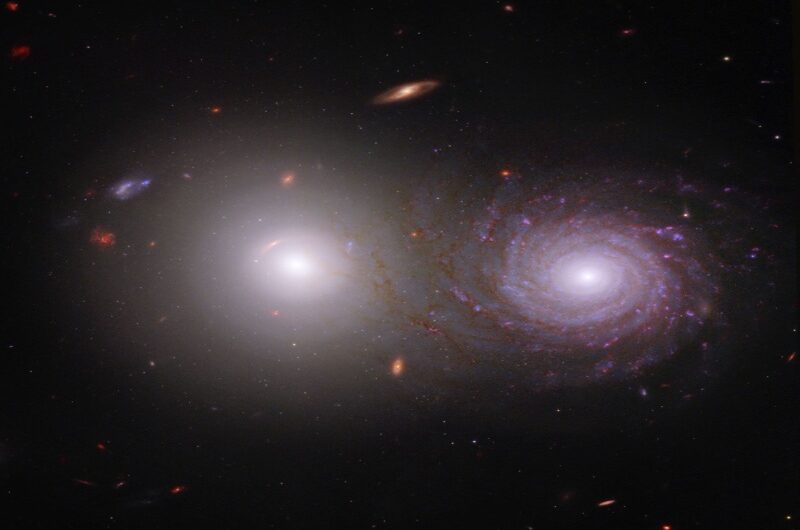A WARNING PHOTO OF TWO galaxies SMASHING Into Each Other IS SNAPPED BY HUBBLE