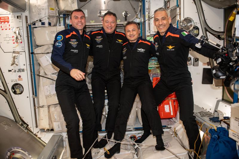 Bad Weather Delays the Ax-3 Astronauts' Departure From the International Space Station Once More