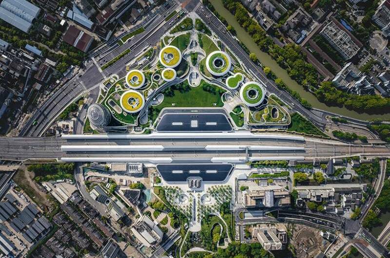 China's First Transit-Oriented Development, the Train Station in the Forest, is Completed by MAD