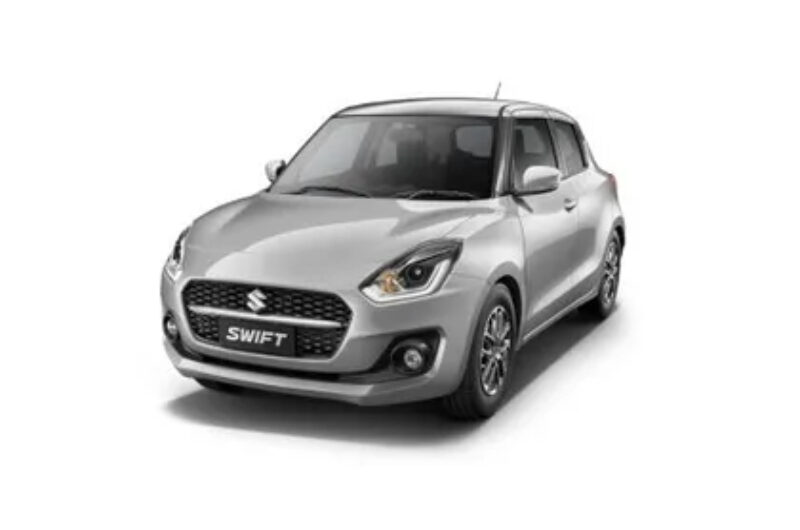 Silver alloys and touchscreen seen on the 2024 Maruti Swift ZXI